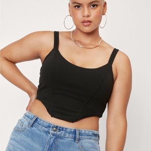 Corset-Style Tank Top